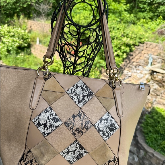 👜 Coach Patchwork Leather Tote Bag Horse and carriage - Picture 5 of 9